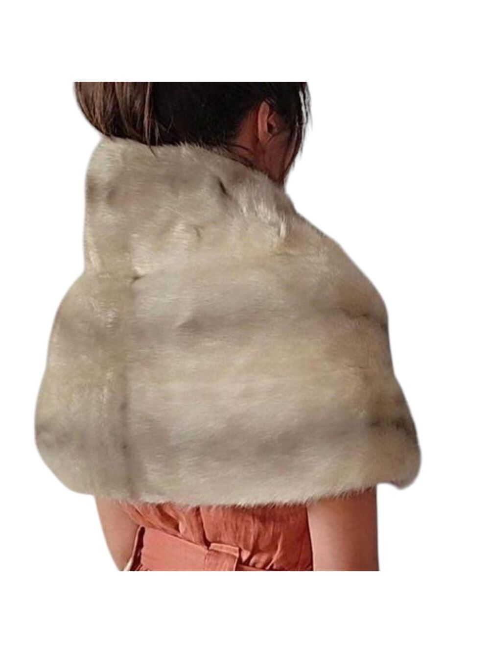 Hehne & Company Mink Fur Shawl Stole Cape Vintage